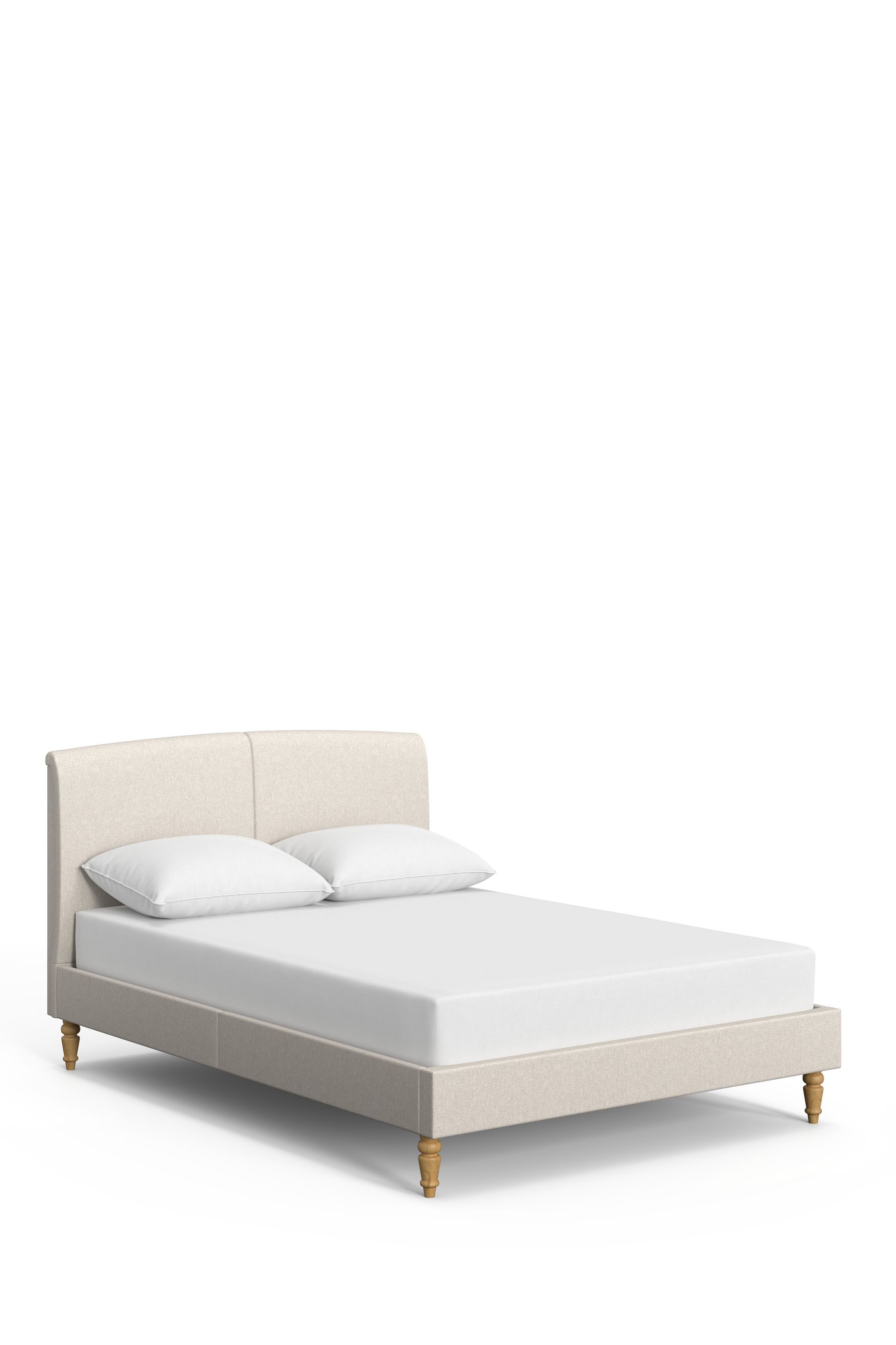Plain upholstered hot sale bed frame