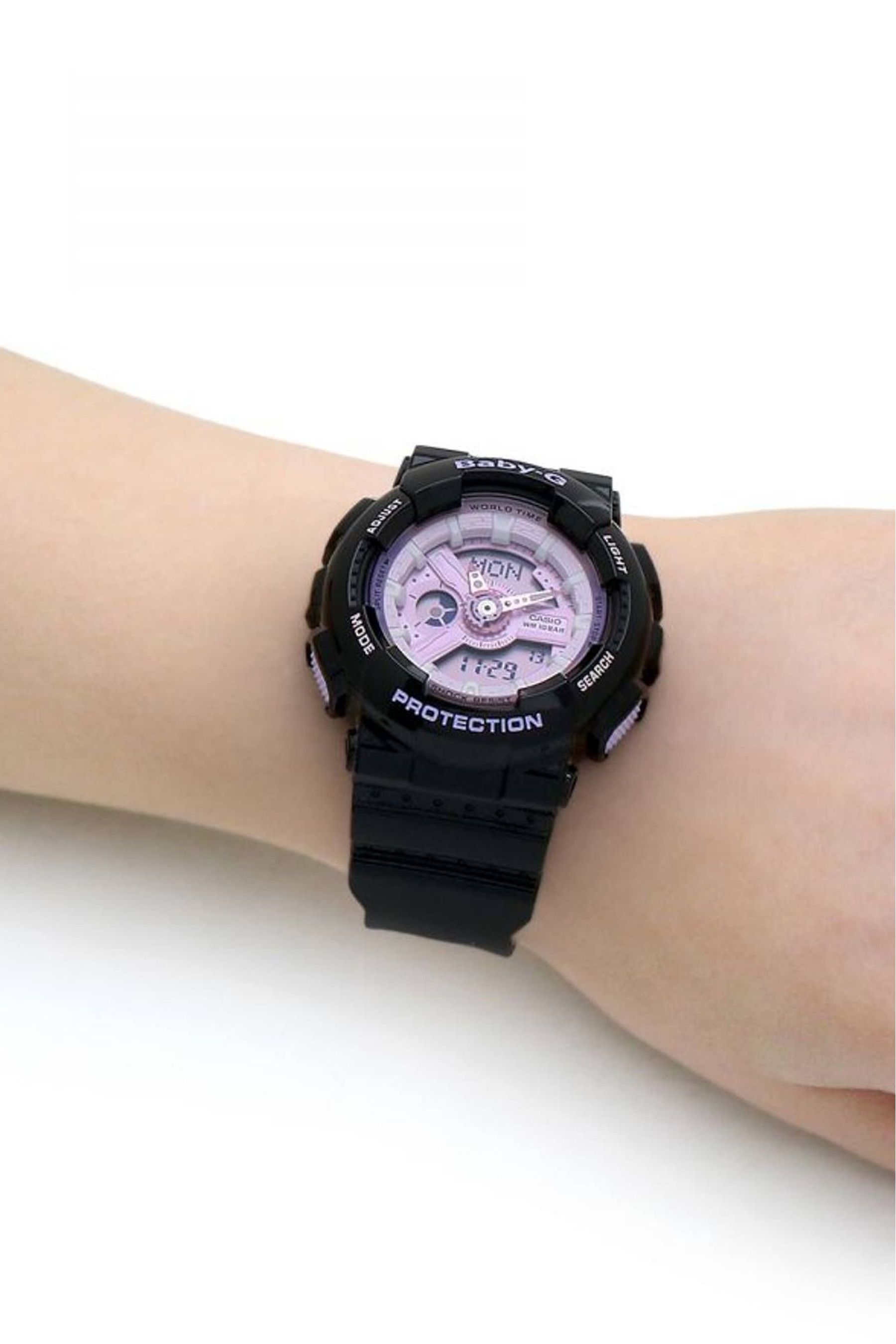 Baby g shock black and pink discount