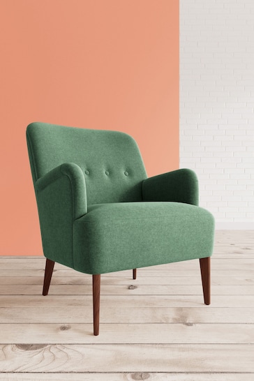 Swoon Smart Wool Hunter Green London Chair