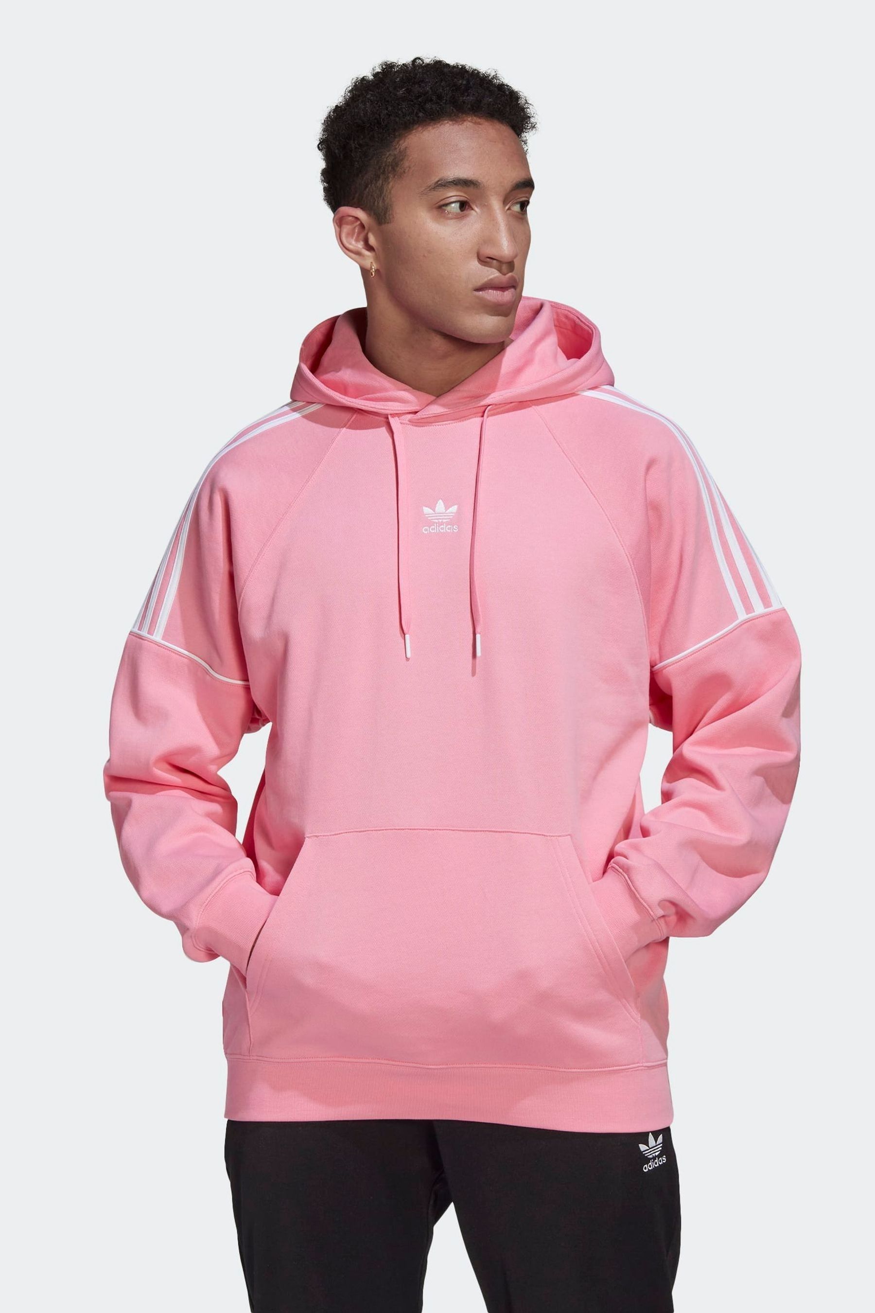 Adidas mens pink hoodie store