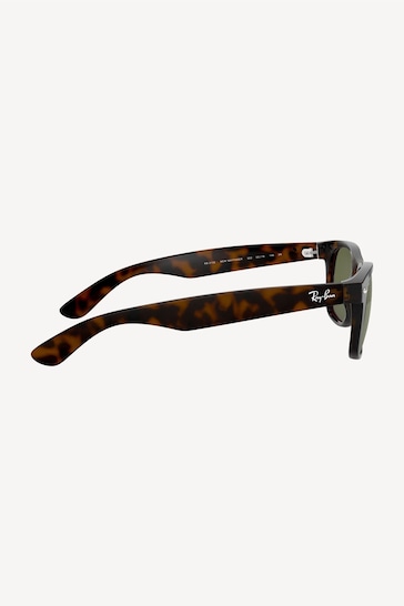 Buy Ray Ban Tortoiseshell Brown New Wayfarer Sunglasses from the