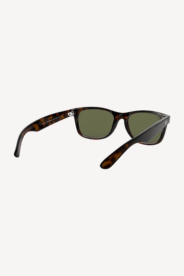 Buy Ray Ban Tortoiseshell Brown New Wayfarer Sunglasses from the