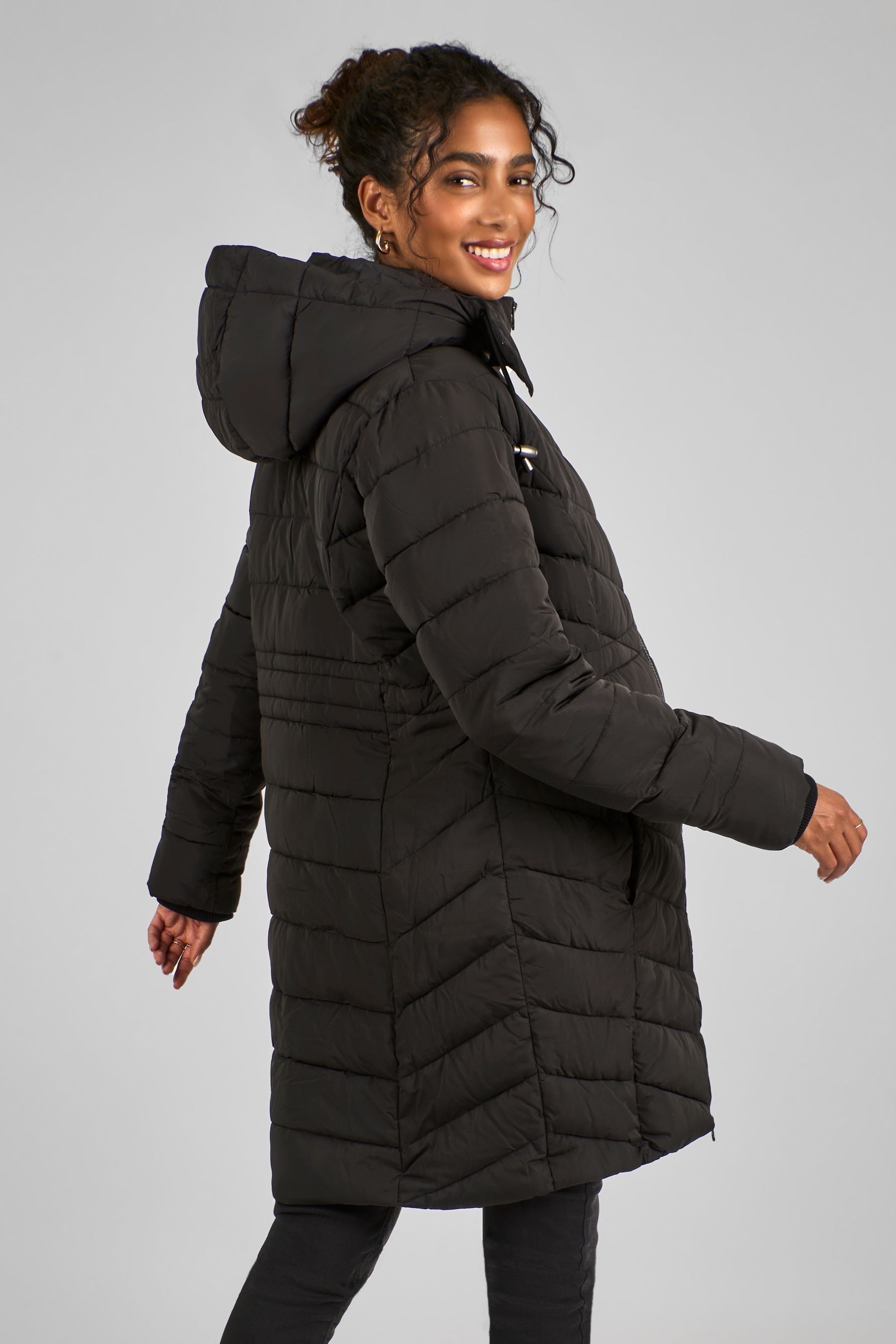 Bebe cheap black coat