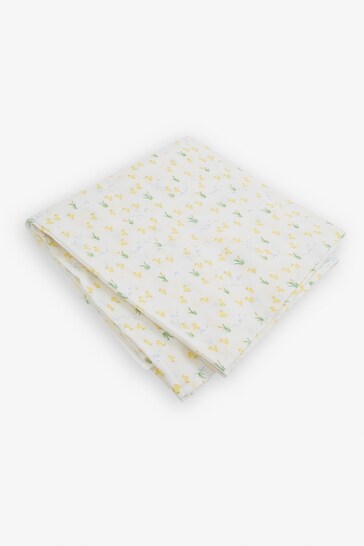 JoJo Maman Bébé Yellow Extra Large Duck Print Muslin