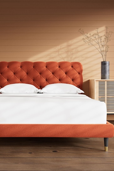 Swoon Soft Wool Burnt Orange Burbage Soft Wool Bed
