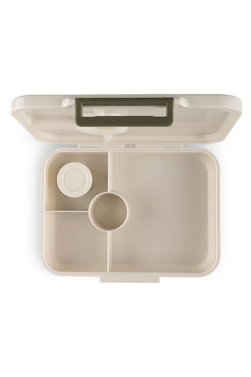 Citron Lunch Box with Mix-Free Compartements and Saucer