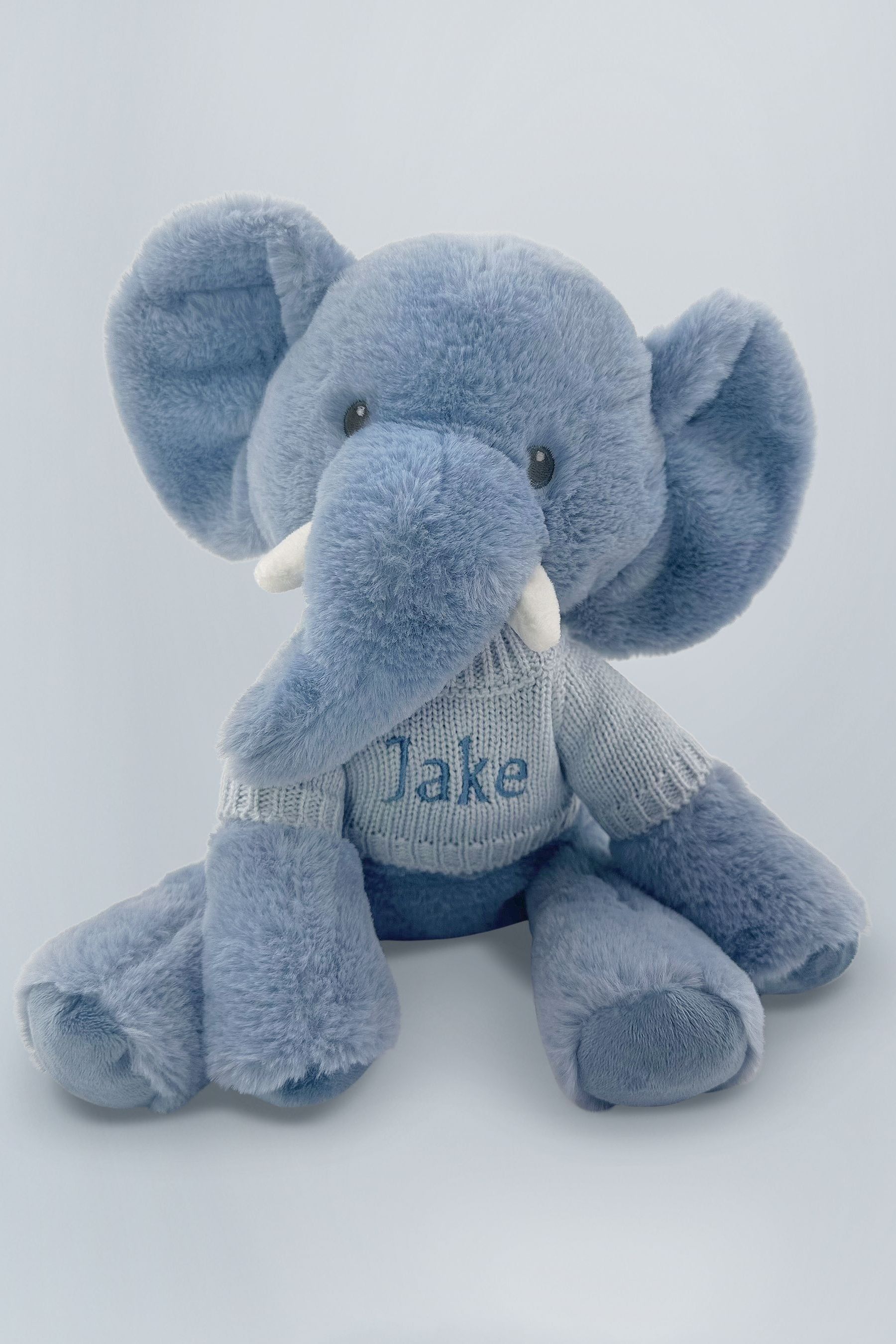 Blue elephant soft best sale toy