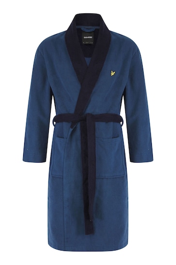 Buy Lyle And Scott Blue Adrian Bathrobe from the Next UK online shop