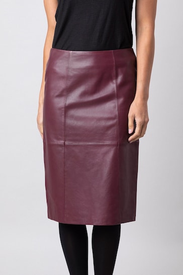 Lakeland Leather High Waisted Leather Pencil Skirt