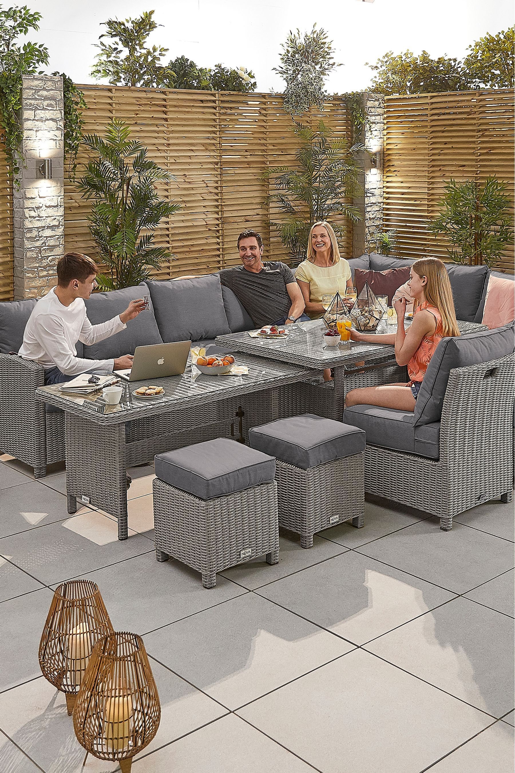Corner dining set shop with extending table