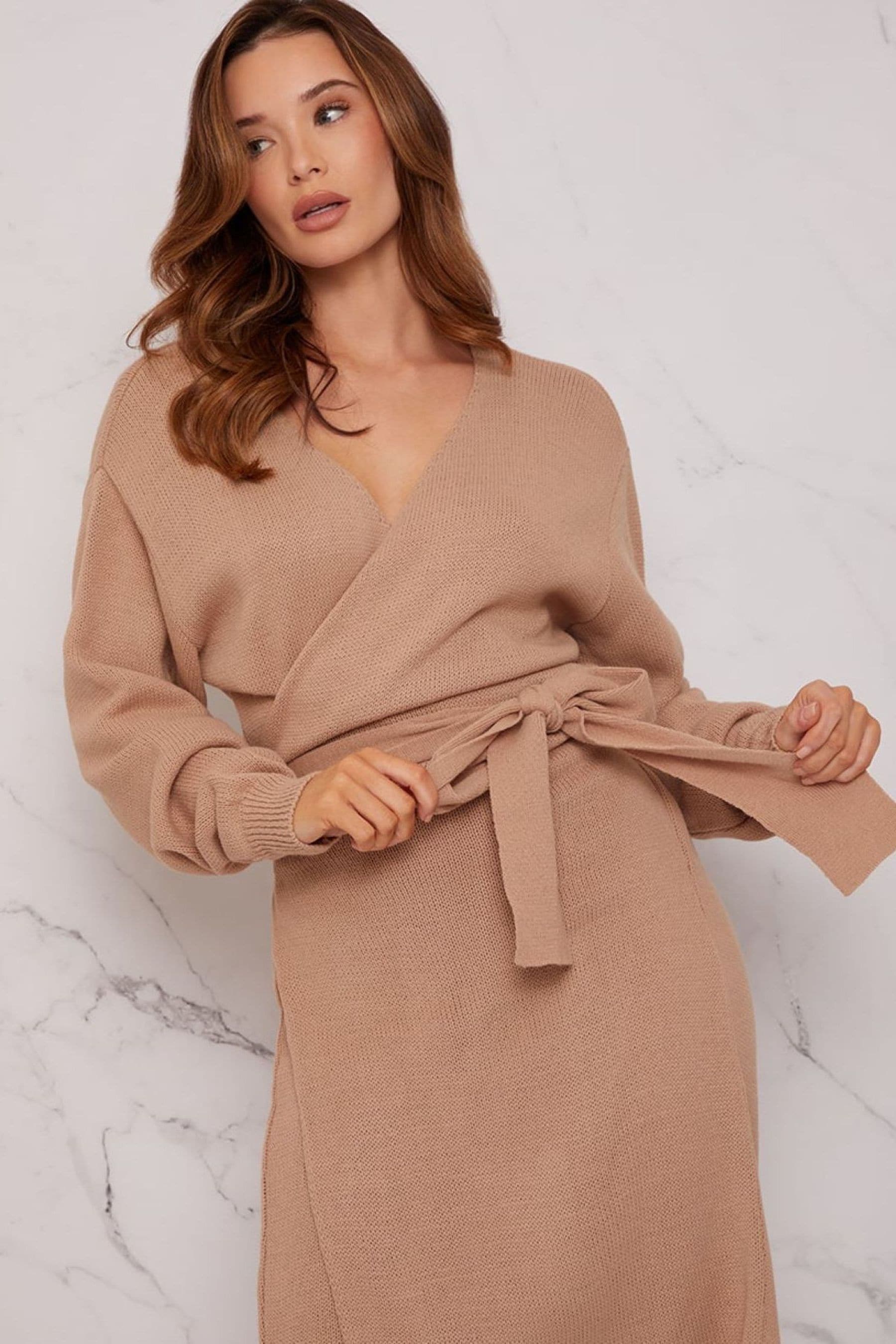 V neck wrap top jumper