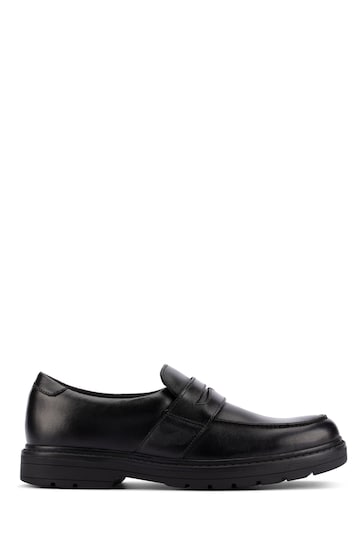 Clarks Black Multi Fit Loxham Craft Leather Shoes