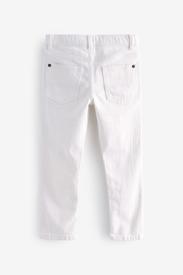 Natural Ecru Skinny Fit Cotton Rich Stretch Jeans (3-17yrs)