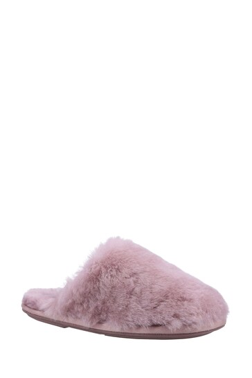 Cotswold Pink Salperton Sheepskin Mule Slippers