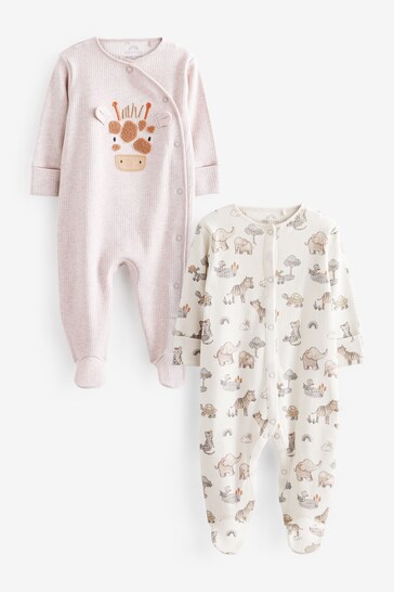 Buy Baby Sleepsuit 2 Pack (0mths-2yrs) from the Next UK online shop