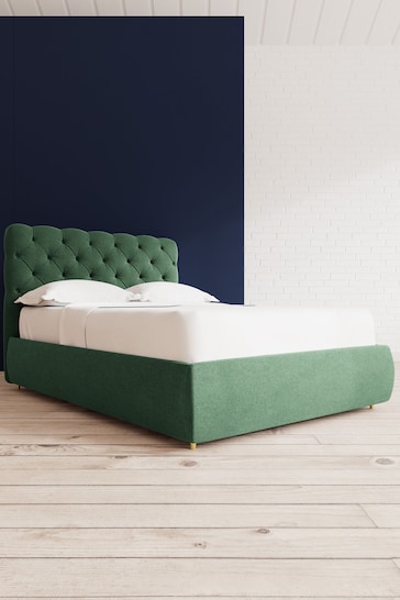 Swoon Smart Wool Hunter Green Burbage Divan Bed