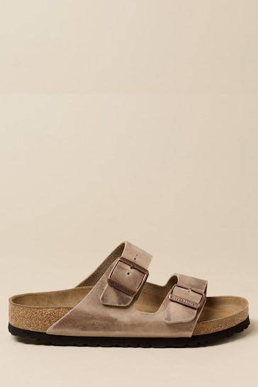 Birkenstock Arziona Oiled Leather Tobacco Brown Sandals