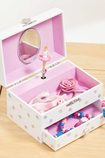 JoJo Maman Bébé Pretty Floral Musical Jewellery Box