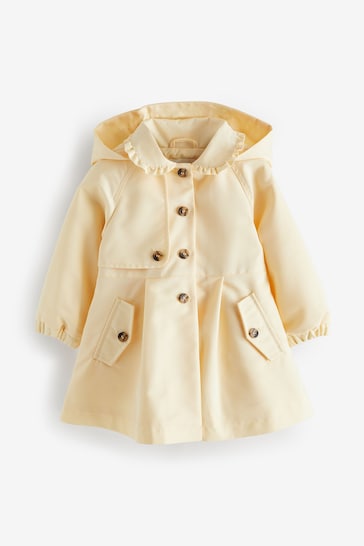 Yellow Shower Resitant Frill Collar Smart Cotton Jacket (3mths-7yrs)