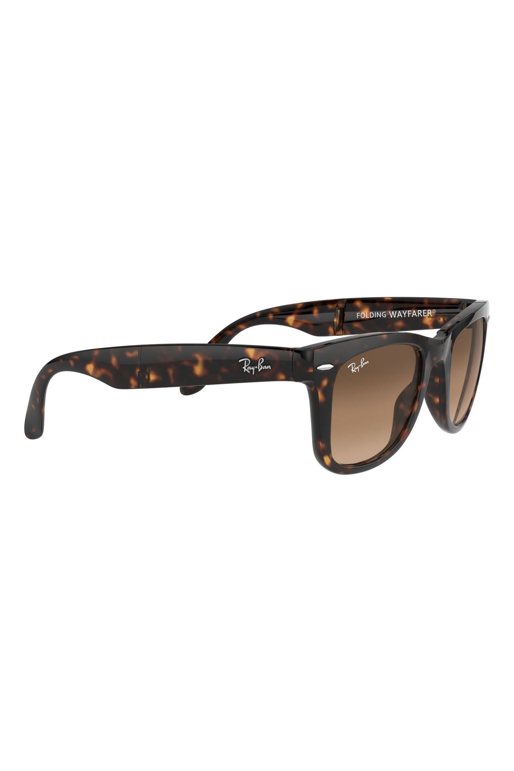 Folding wayfarer tortoise hot sale shell