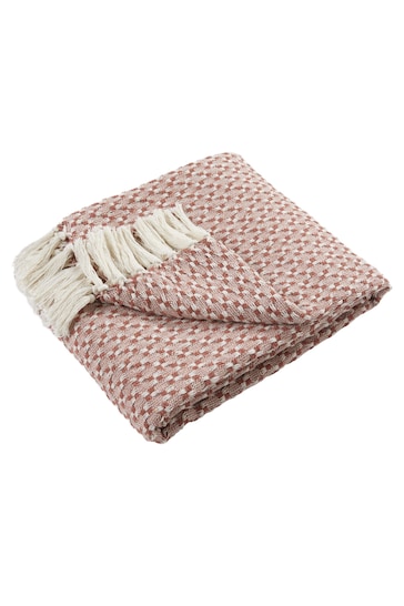 Appletree Red Bexley Cotton Throw
