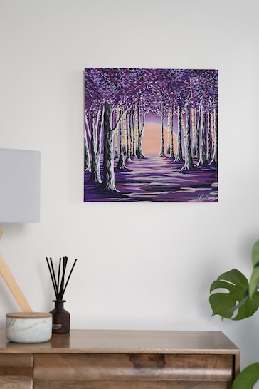Steven Brown Art Purple Purple Forest Medium Canvas Print