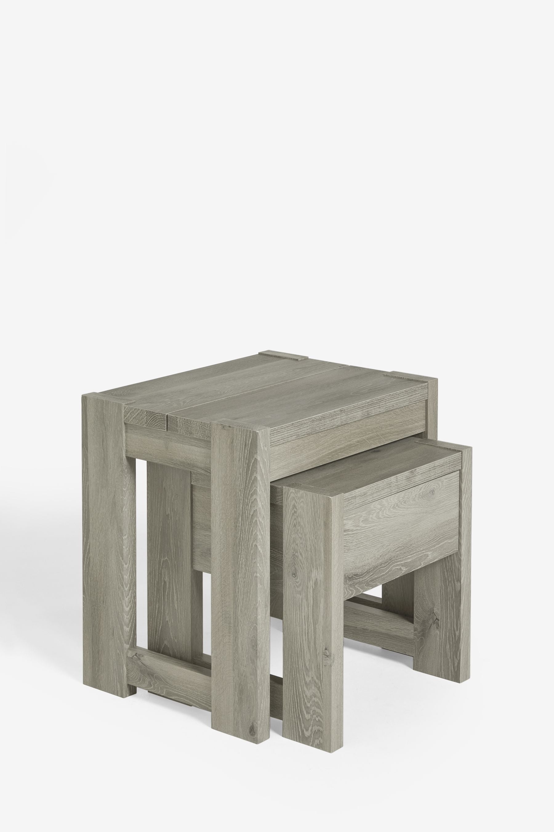 Charcoal nest of shop tables
