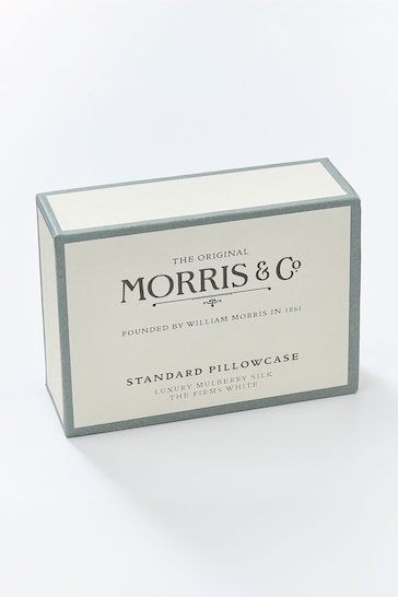 Morris & Co Cream Ivory Mulberry Silk Housewife Pillowcase