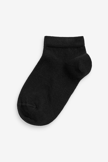Black 10 Pack Trainer Socks