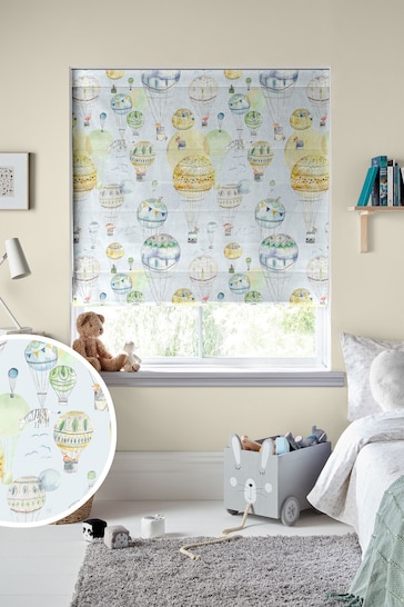 Voyage Citrus Kids Up And Away Made To Measure Roman Blind