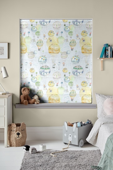 Voyage Citrus Kids Up And Away Made To Measure Roman Blind