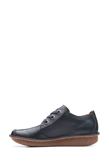 Clarks Navy Leather Funny Dream Shoes
