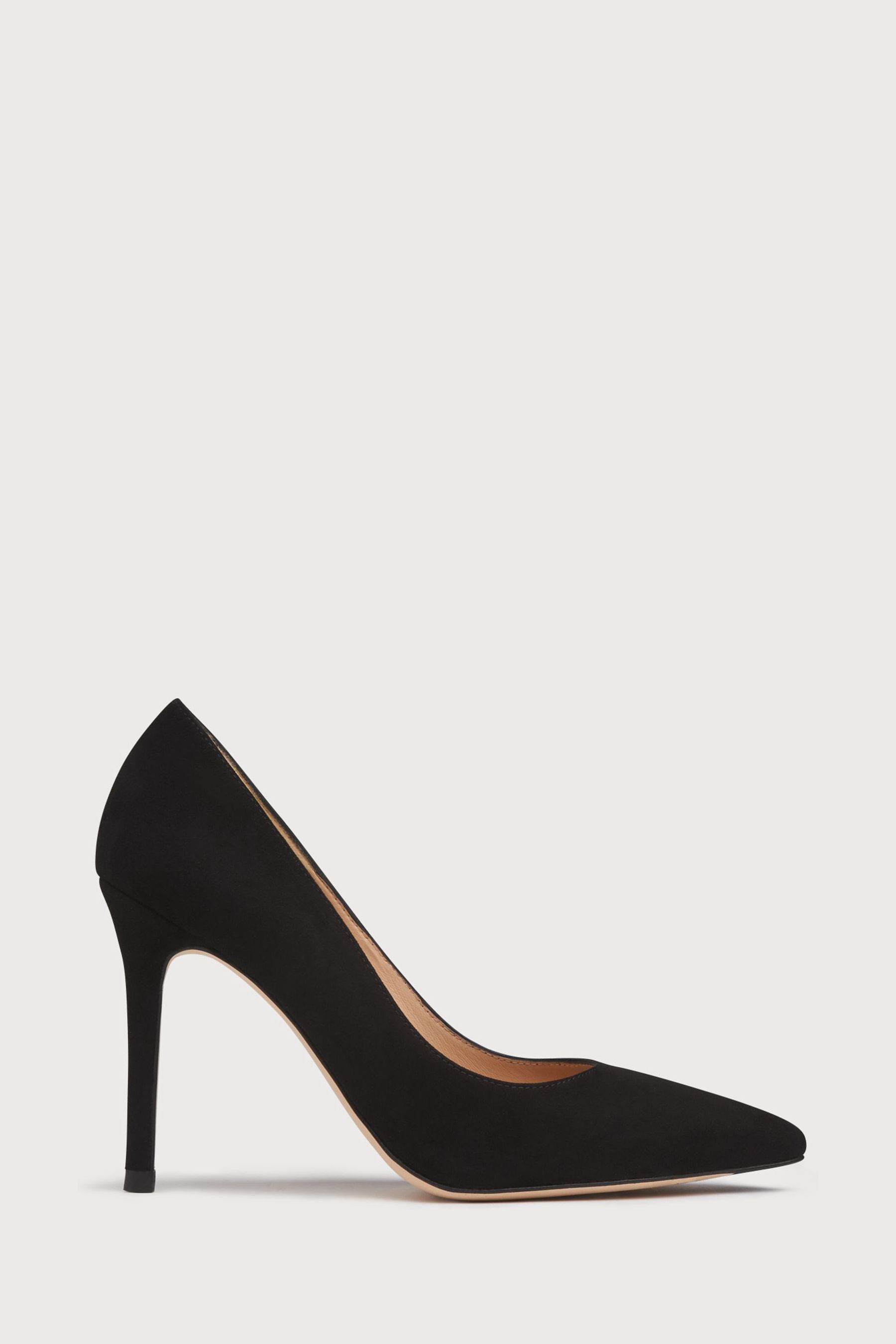 Buy LK Bennett Black Fern Suede Pointed Toe Courts from the Next