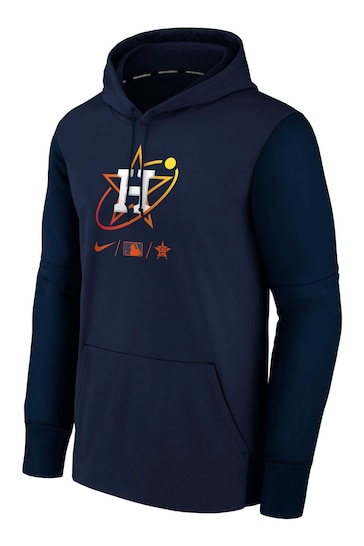 Nike Blue Fanatics Houston Astros Nike City Connect Therma Hoodie Youth