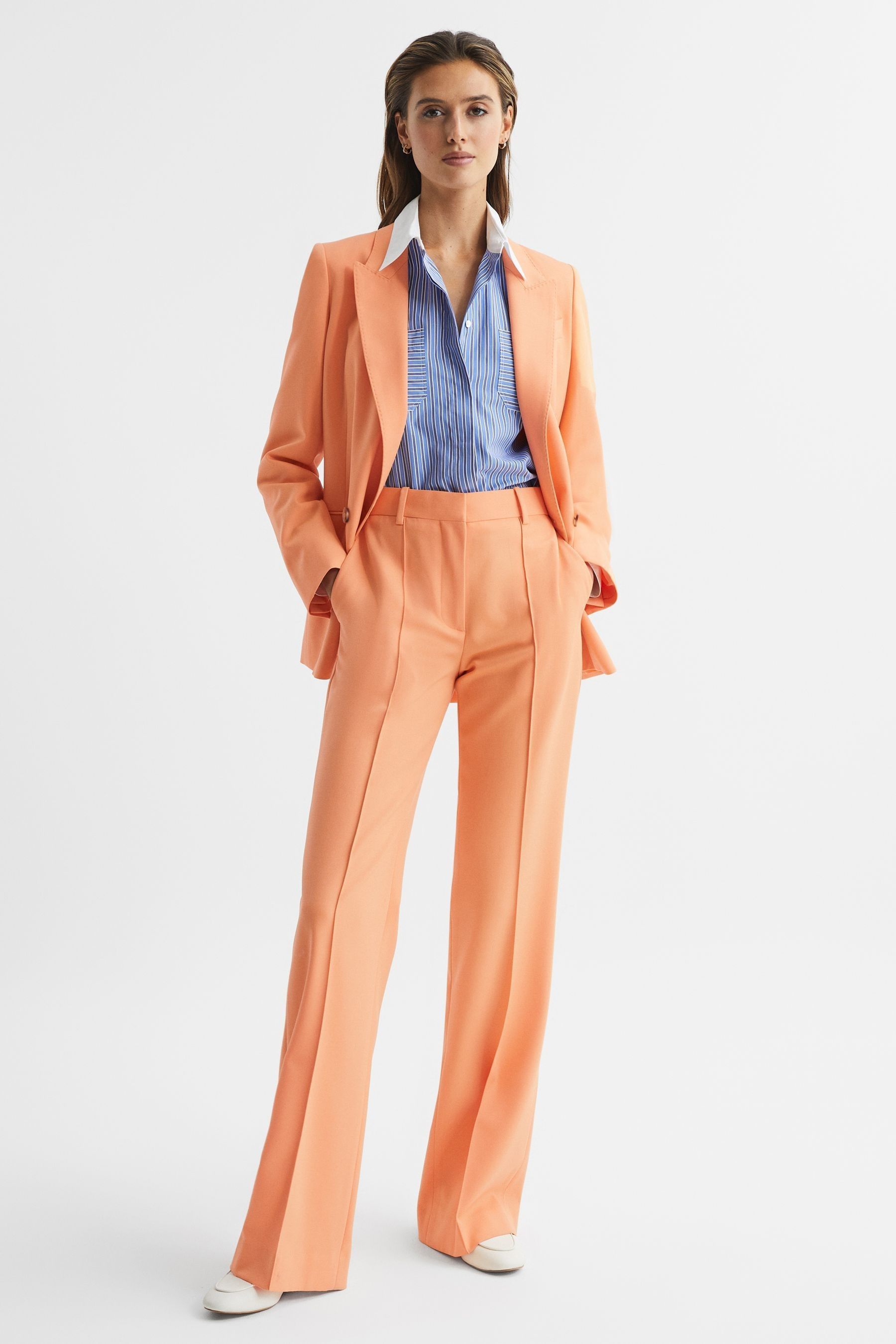 Orange trousers womens 2025