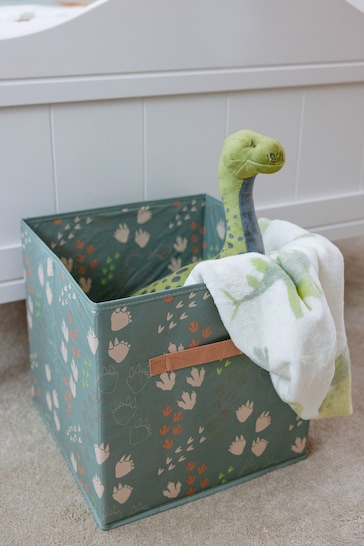 Chapter B Green Kids Club Wipeable Coated Dino Storage Box