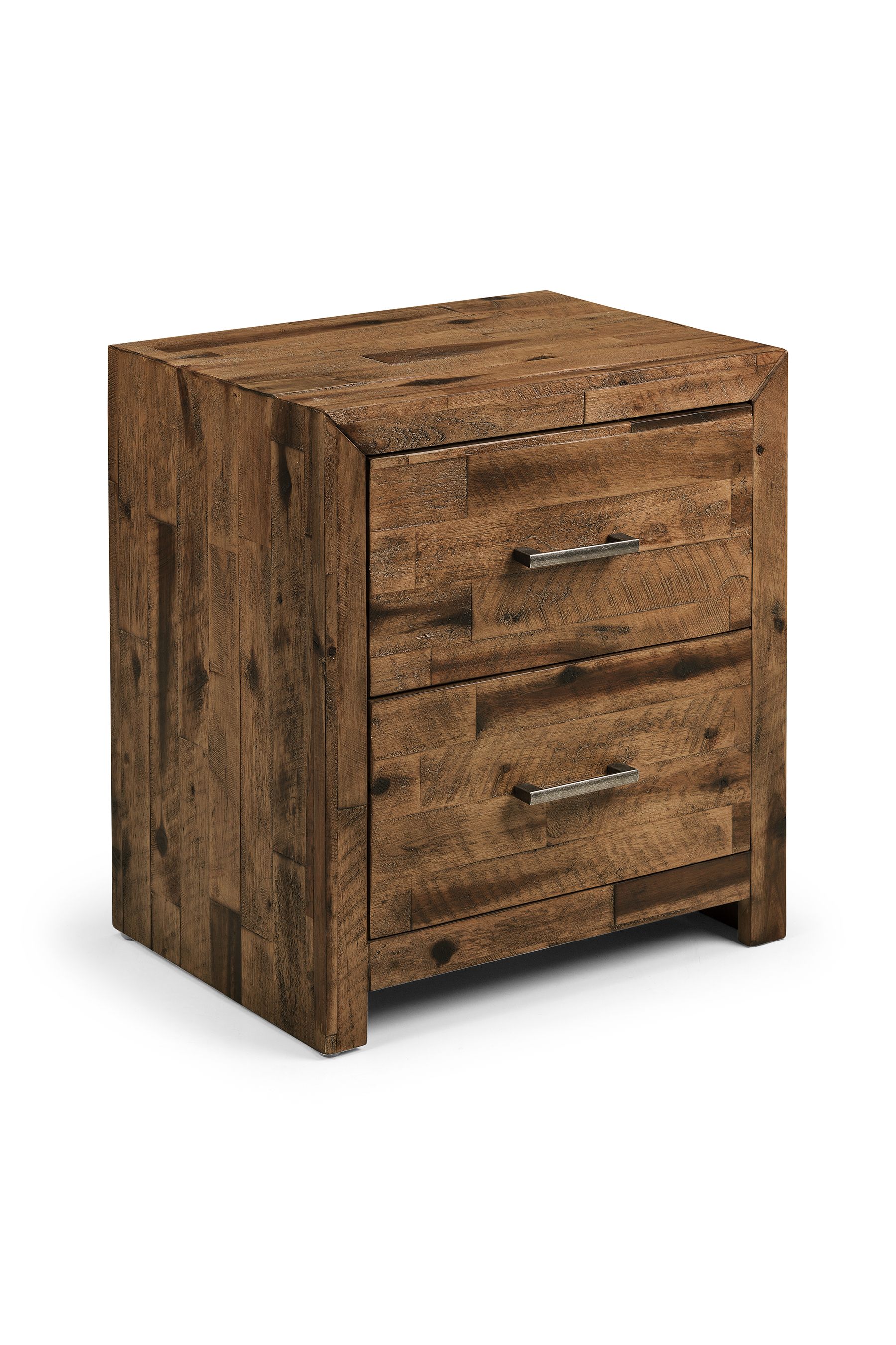 Julian Bowen Brown Hoxton 2 Drawer Bedside Table