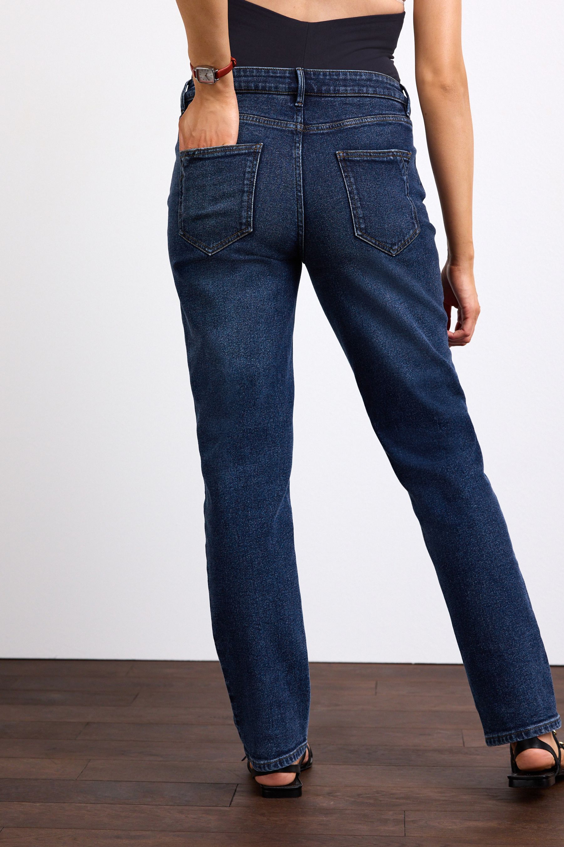 Buy Dark Blue Maternity Skinny Jeans from the Next UK online shop