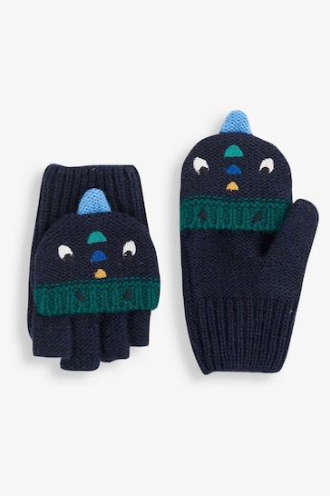 JoJo Maman Bébé Navy Dino Gloves
