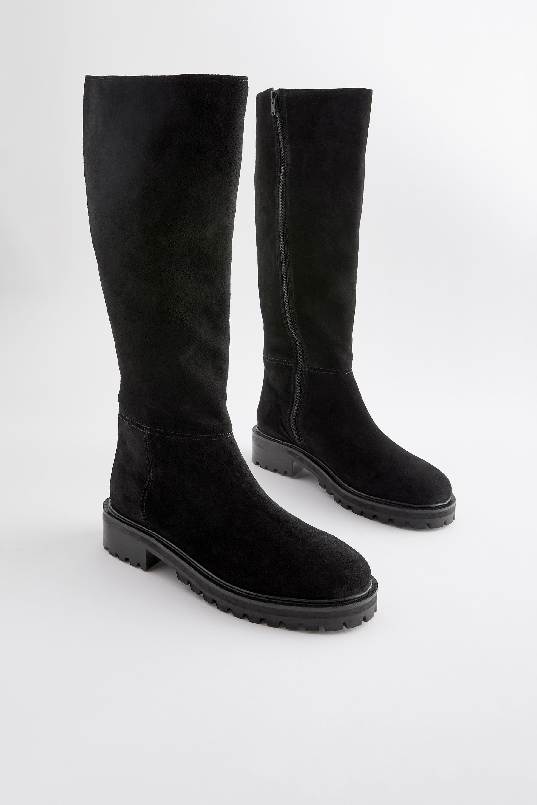 Next black suede boots new arrivals