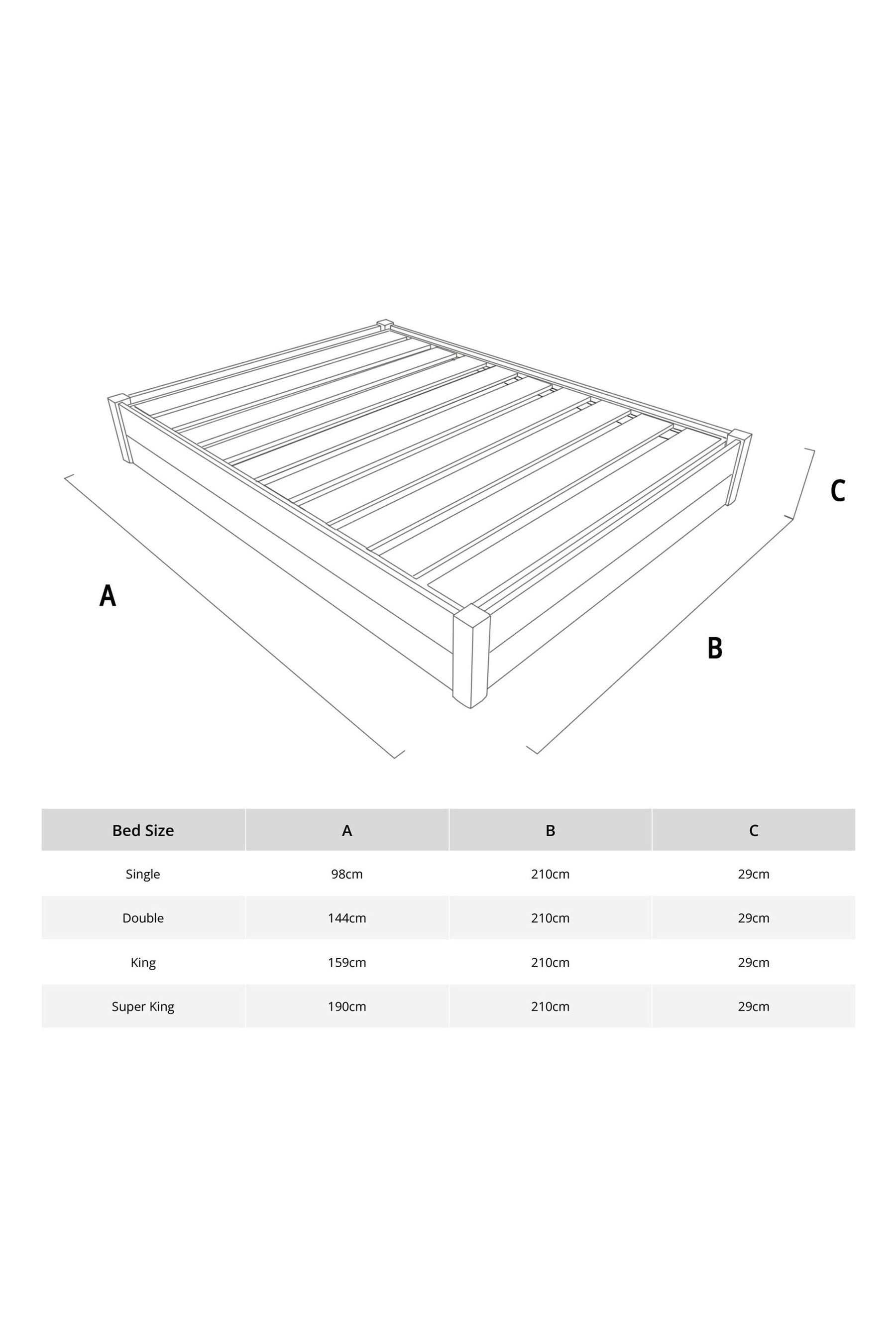 Bed frame clearance double no headboard