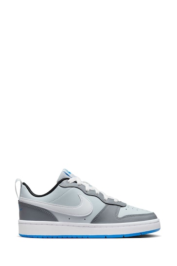 Nike Grey Youth Court Borough Low Recraft Trainers