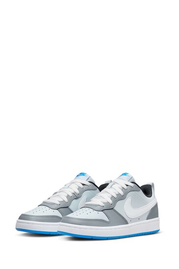 Nike Grey Youth Court Borough Low Recraft Trainers