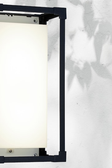 Searchlight Grey Boxy Rectangular Outdoor Wall Light