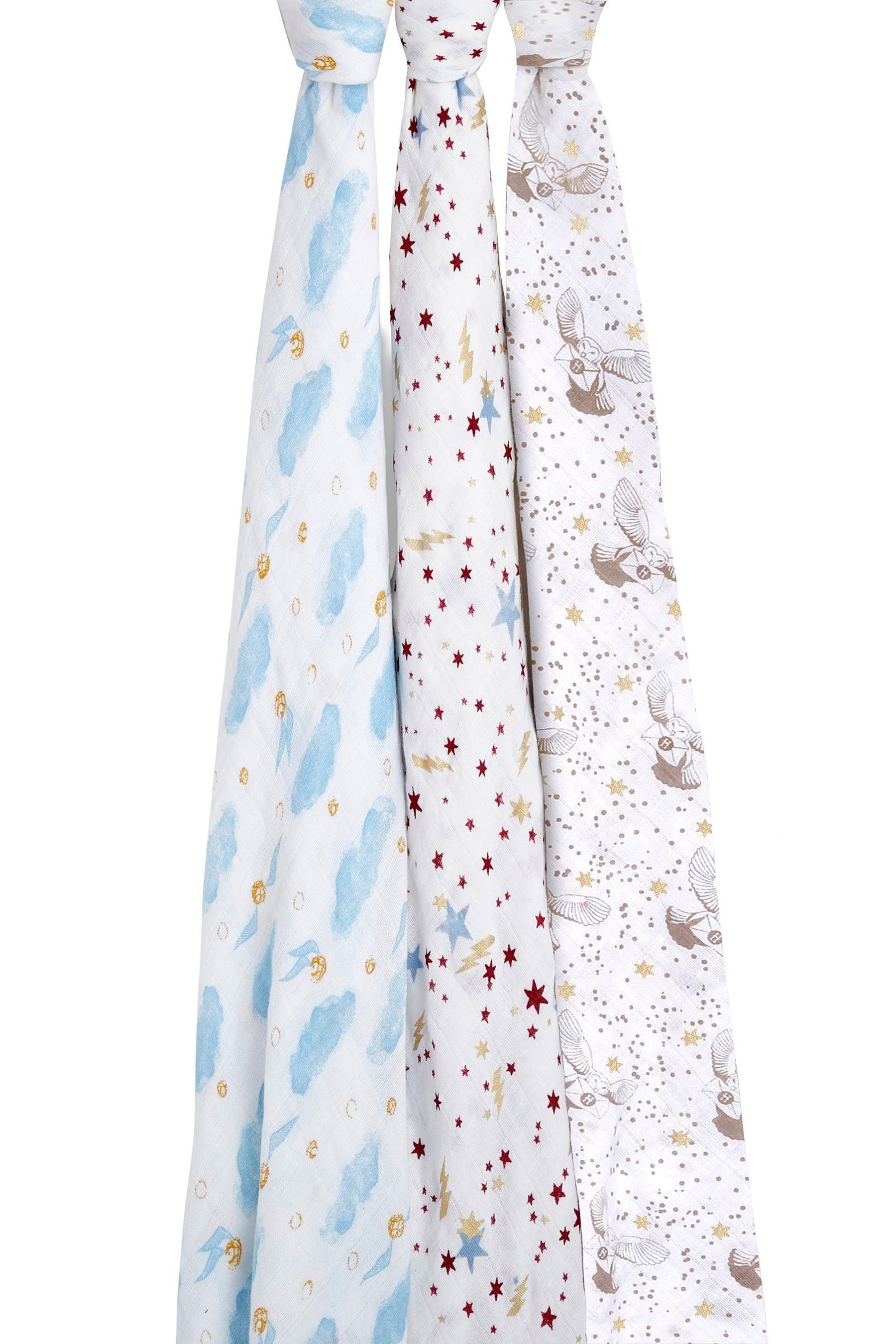 aden anais Harry Potter iconic 100 Cotton Muslin Squares 3 Pack