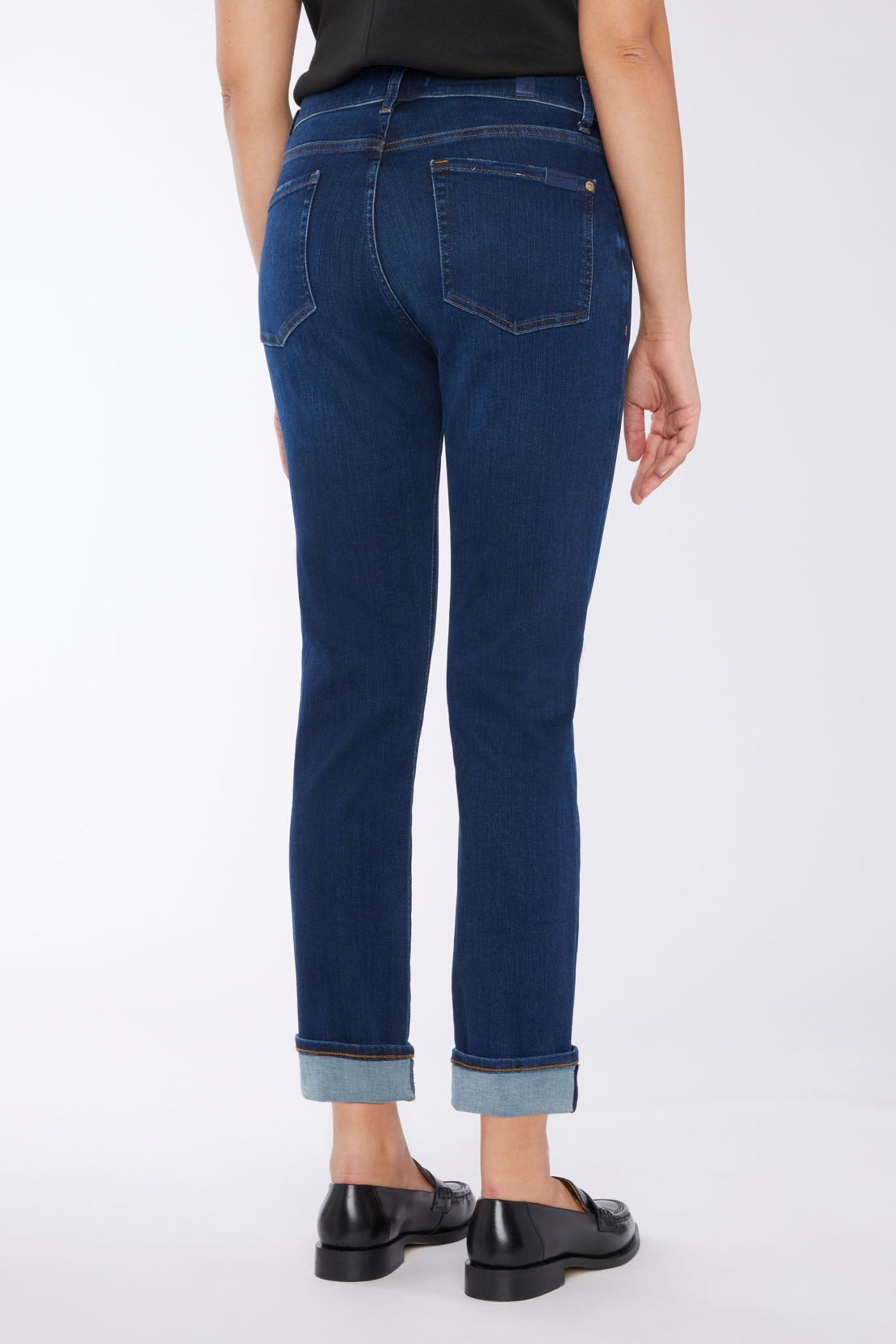 Buy Relaxed Skinny Mid Rise Slim Illusion Blue Jeans from the Next