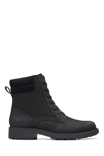 Clarks Black Wide Fit Orinoco2 Spice Boots