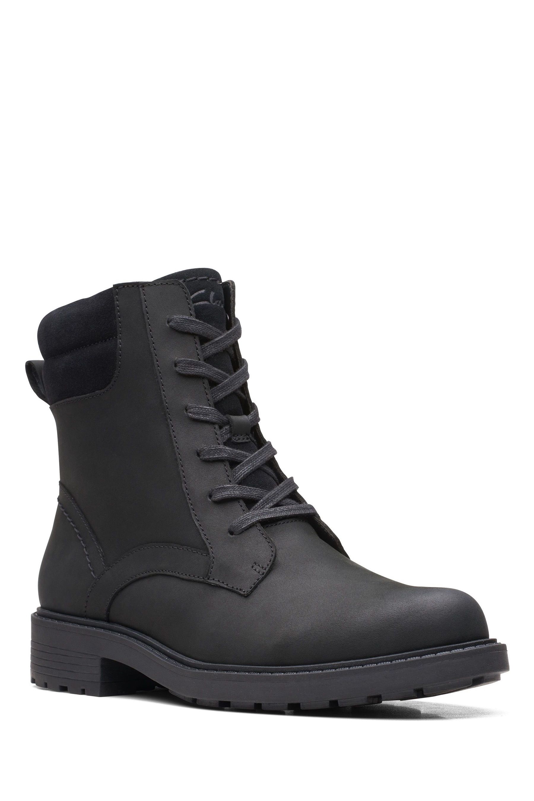 Clarks Black Wide Fit Orinoco2 Spice Boots
