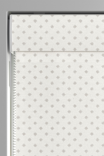 Laura Ashley Silver Louise Star Made To Measure Roman Blinds
