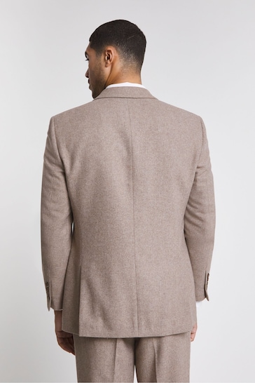 Jacamo Cream Tweed Ivy Blush Suit: Jacket